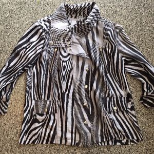 Alberto Makali mixed pattern moto jacket